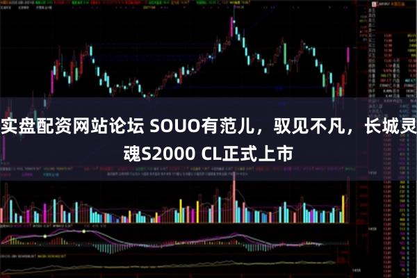 实盘配资网站论坛 SOUO有范儿，驭见不凡，长城灵魂S2000 CL正式上市